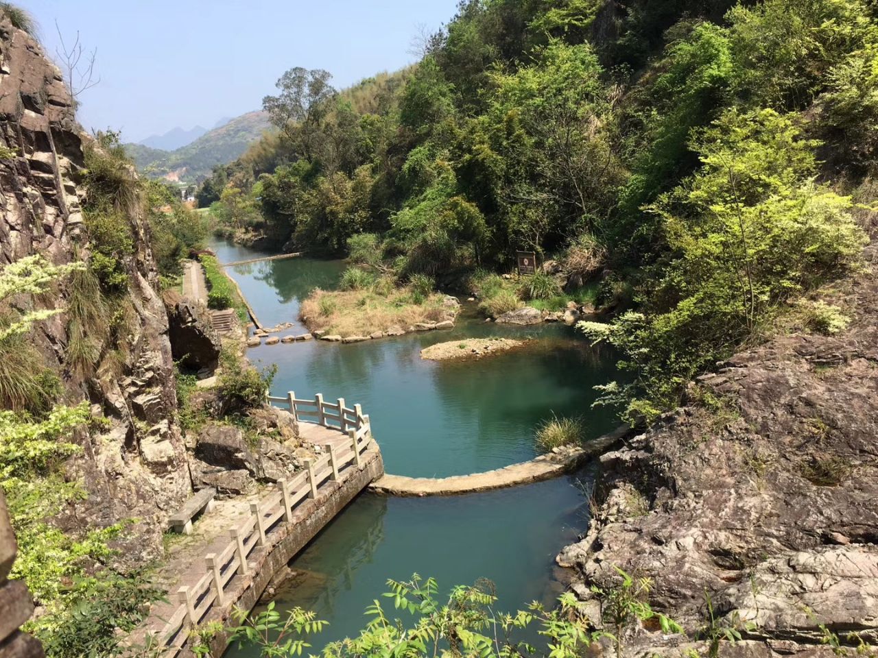 【携程攻略】瑞安九珠潭景点,九珠潭是寨寮溪风景区的