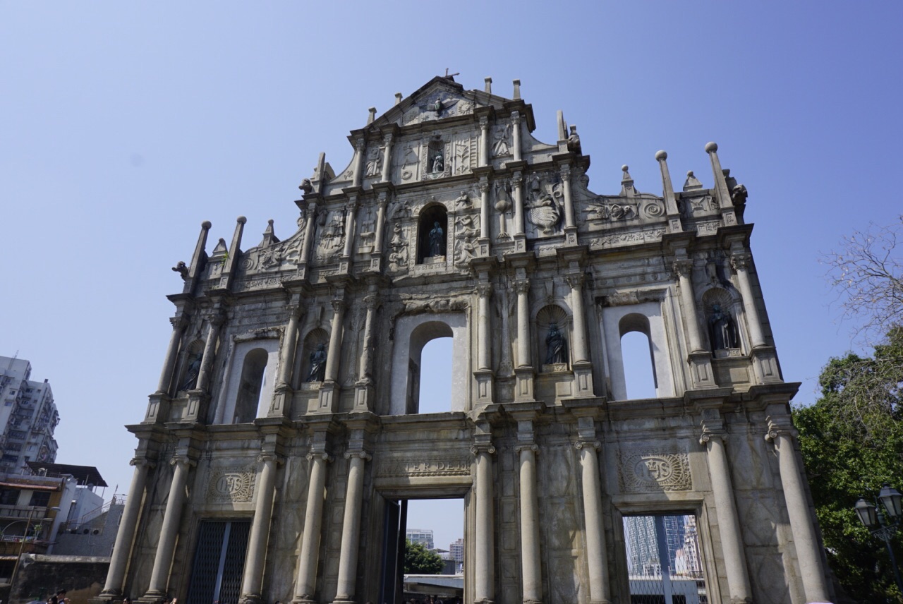 大三巴牌坊旅游景点攻略图