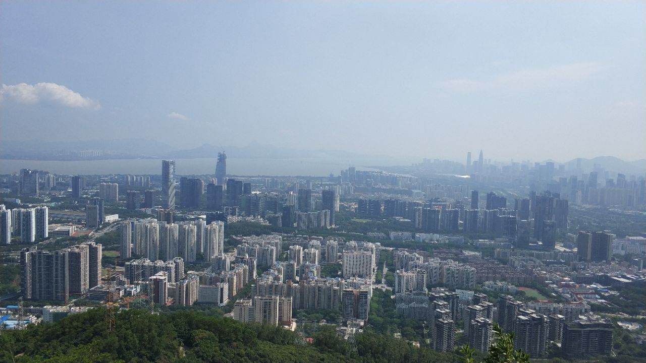 道有登山道,想走车道有车道,都可以登上顶峰,必竟是深圳新八景之一嘛