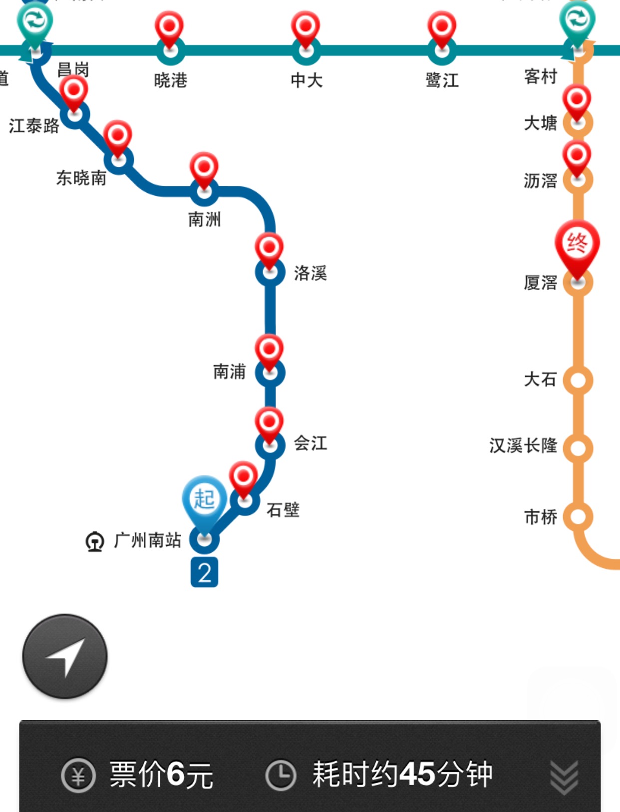 广州2号地铁线路图_百度知道