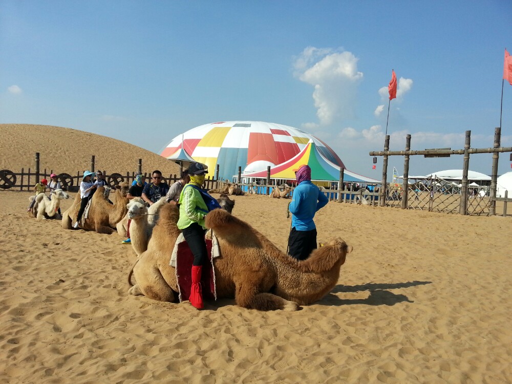 【携程攻略】库布齐沙漠仙沙岛景点,我们在响沙湾只有一天时间,很大一