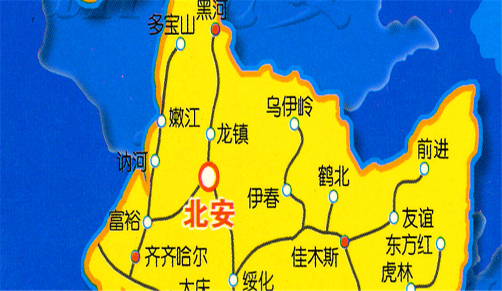 北安市地图