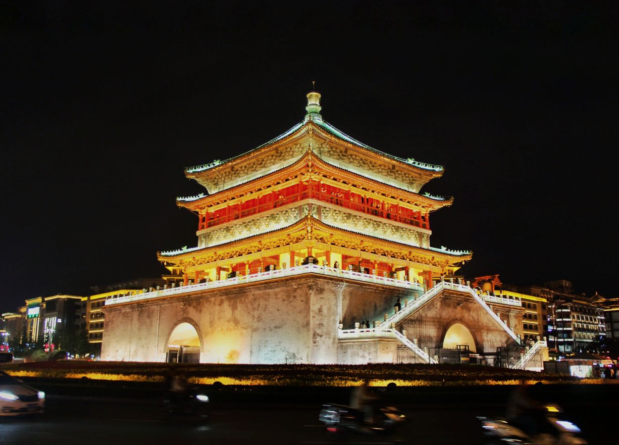 西安钟楼旅游景点攻略图