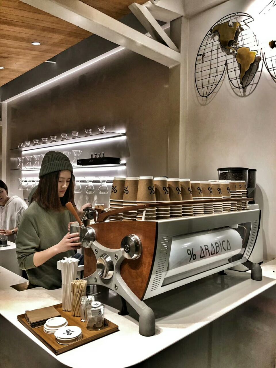 2022 arabica(武康路店)美食餐厅,虽然过了这家网红店排队.