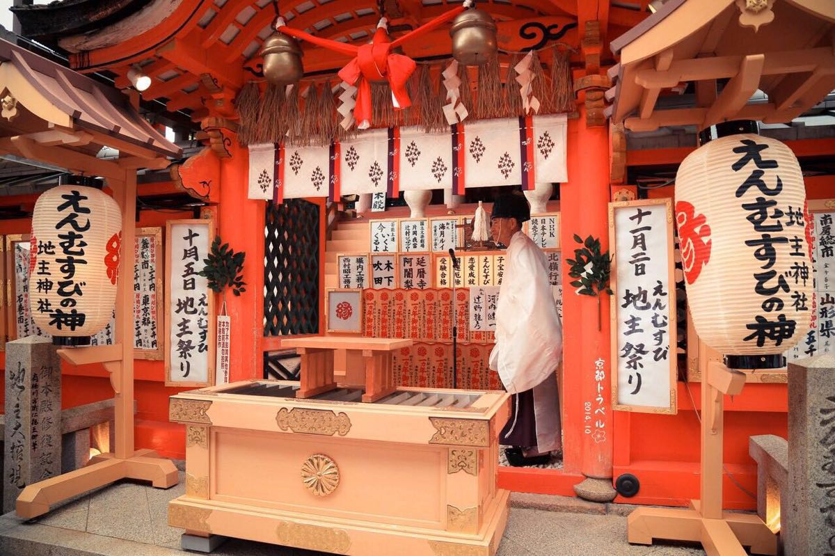 【携程攻略】京都地主神社景点,地主神社是相当有人气