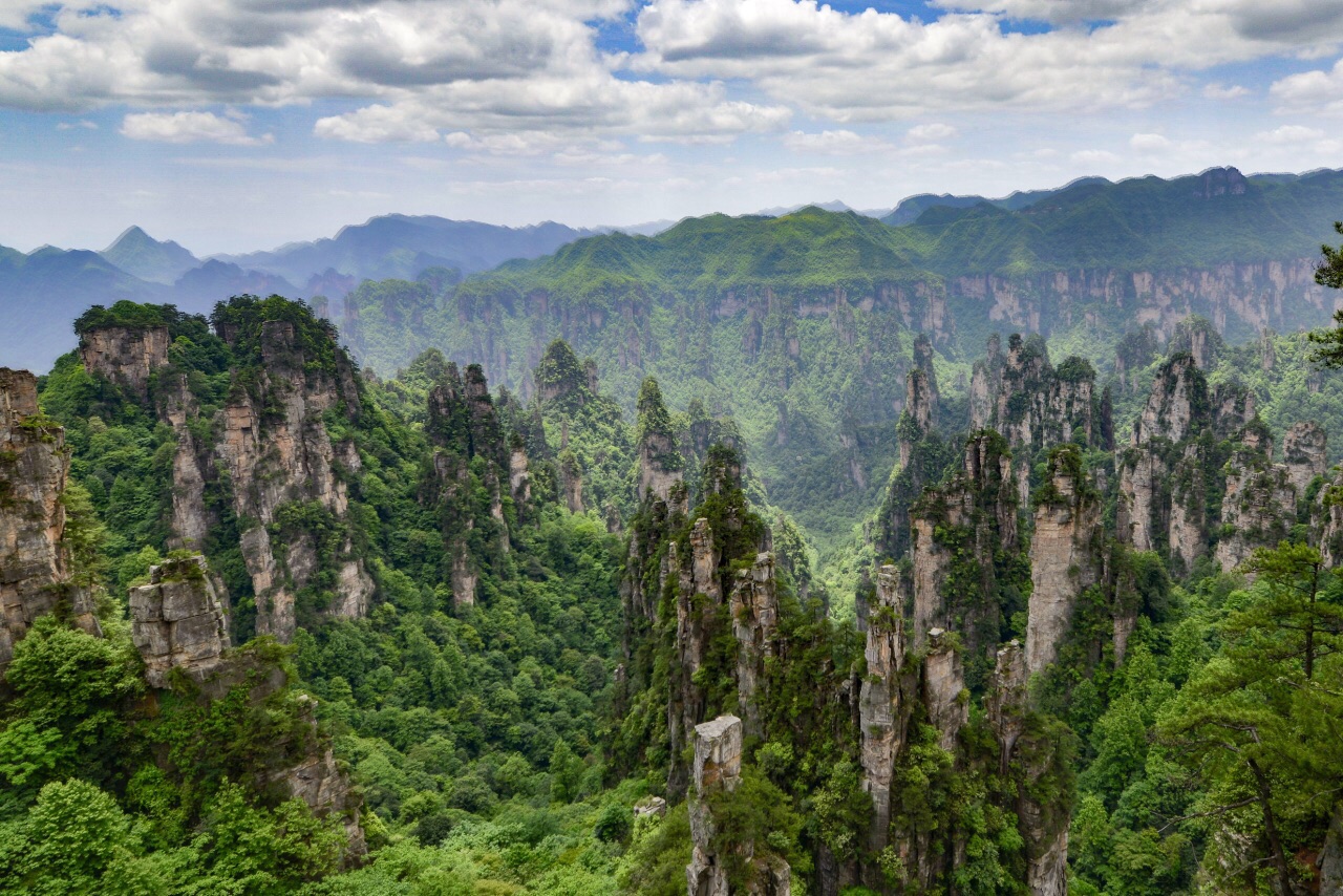 天子山旅游景点攻略图