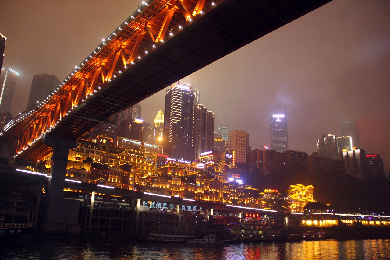 重庆两江夜游旅游景点攻略图