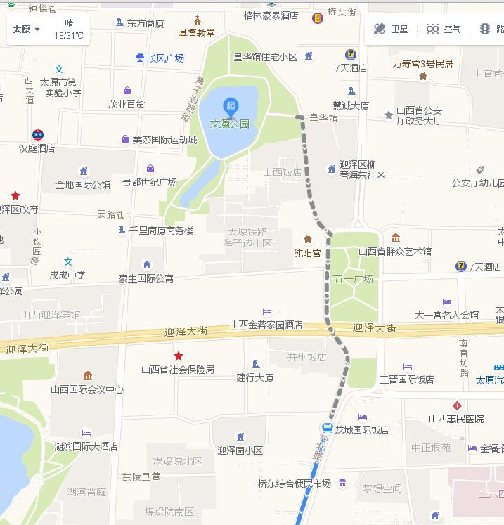 太原的文瀛公园离小店区远吗