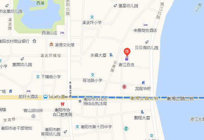 衡阳东站到香江百货有多远