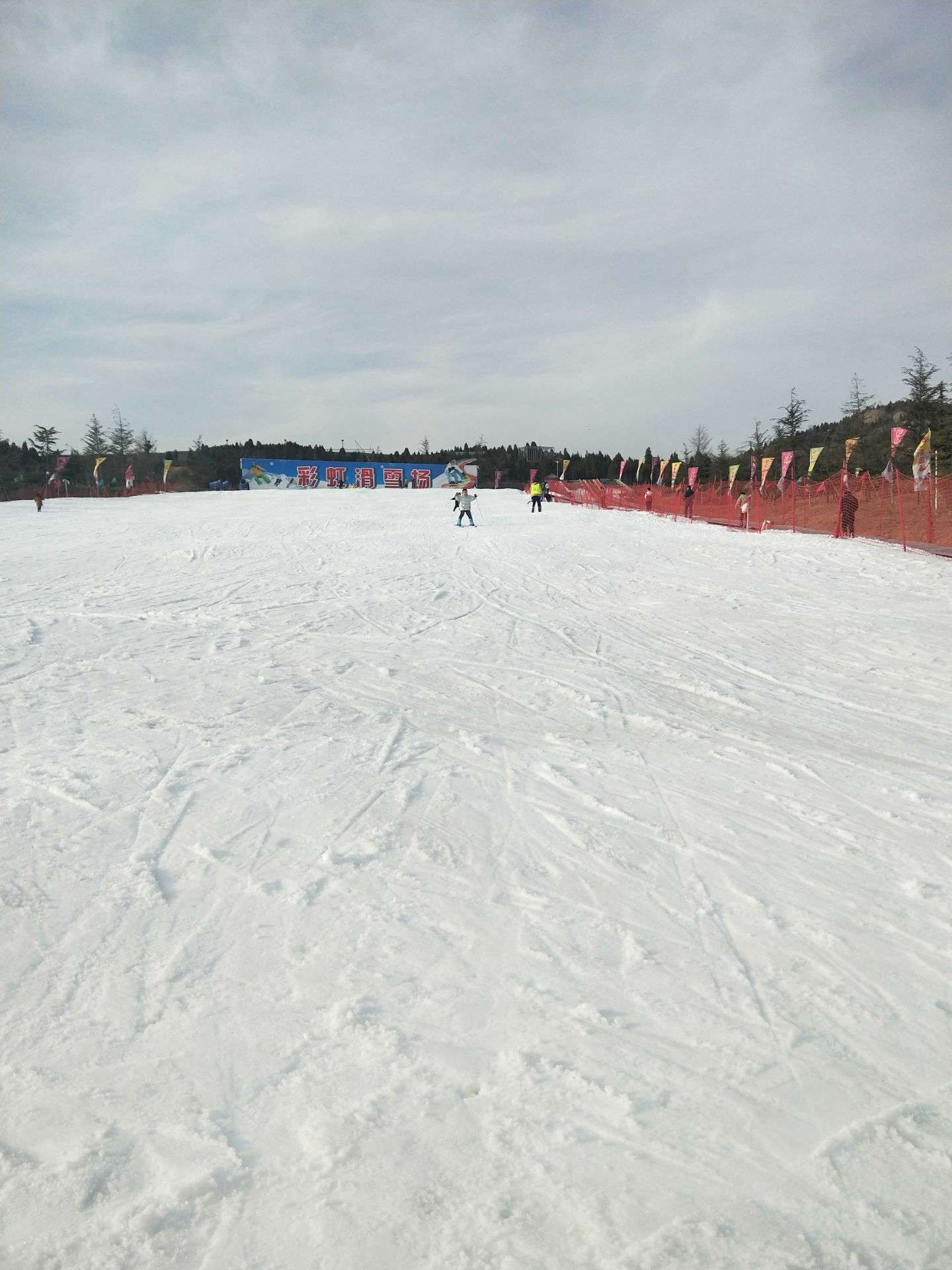 雪山彩虹谷森林滑雪场