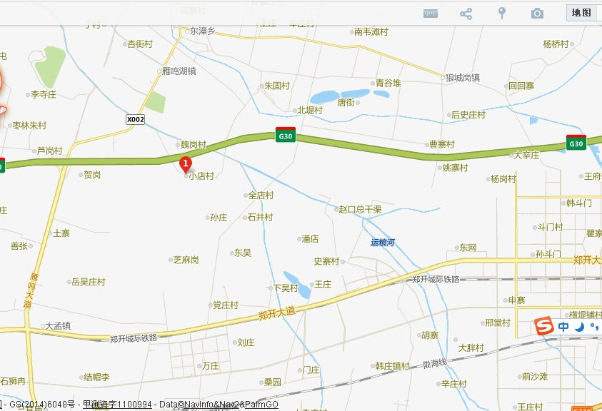 中牟县雁鸣湖镇小店村在哪里