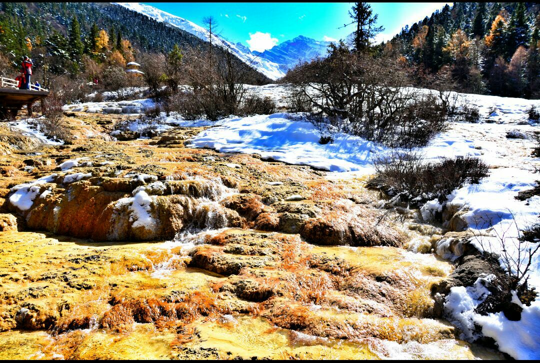 黄龙风景名胜区金沙铺地好玩吗,黄龙风景名胜区金沙样