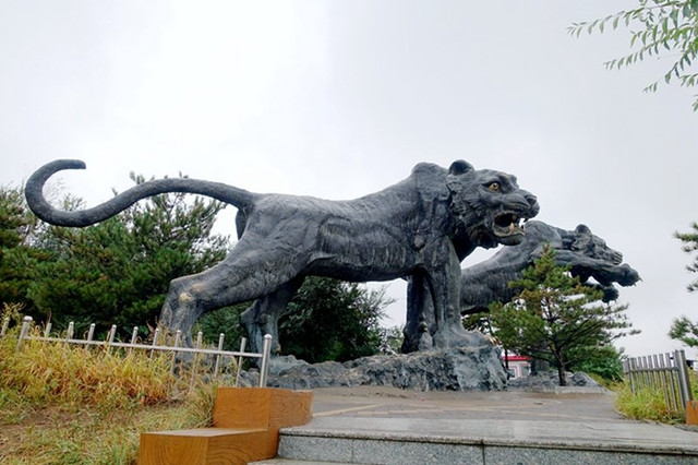 老虎山生态公园大门瀑布区 历次战