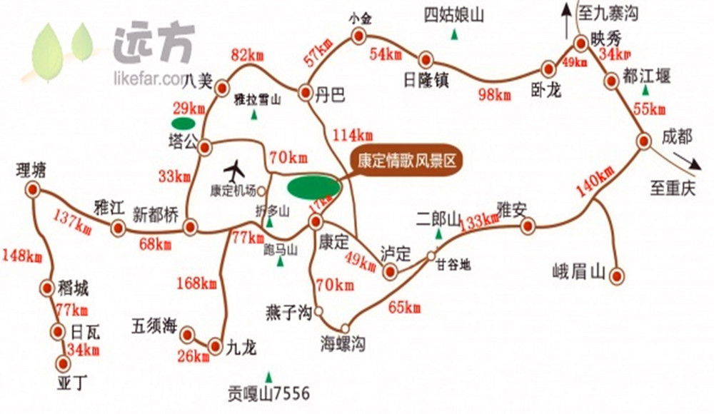 那一年,"川"梭中的回忆:足迹四川康定---康定情歌,跑马山,新都桥,木格