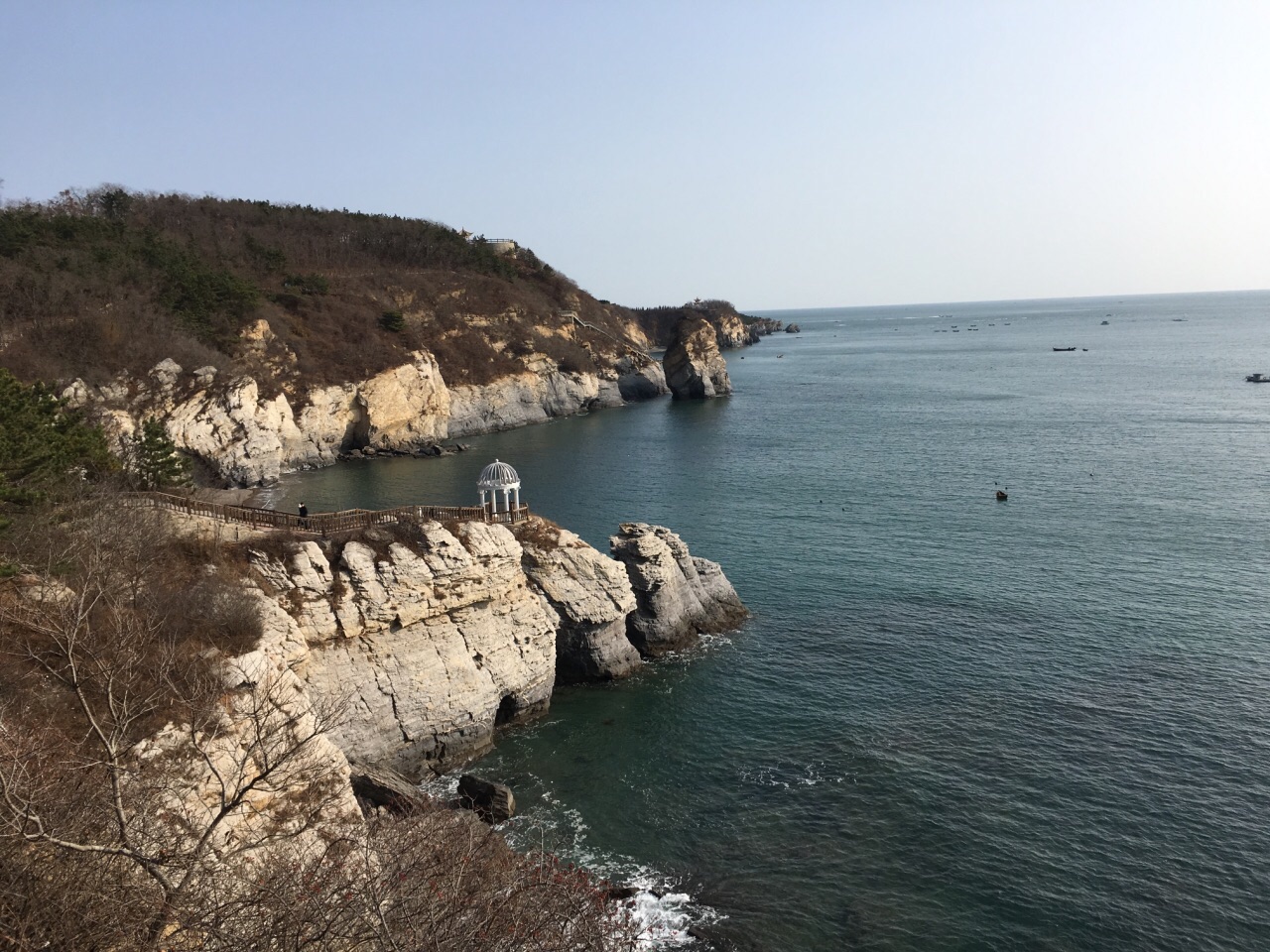 【携程攻略】大连金石滩度假区景点,冬天金石滩浴场一