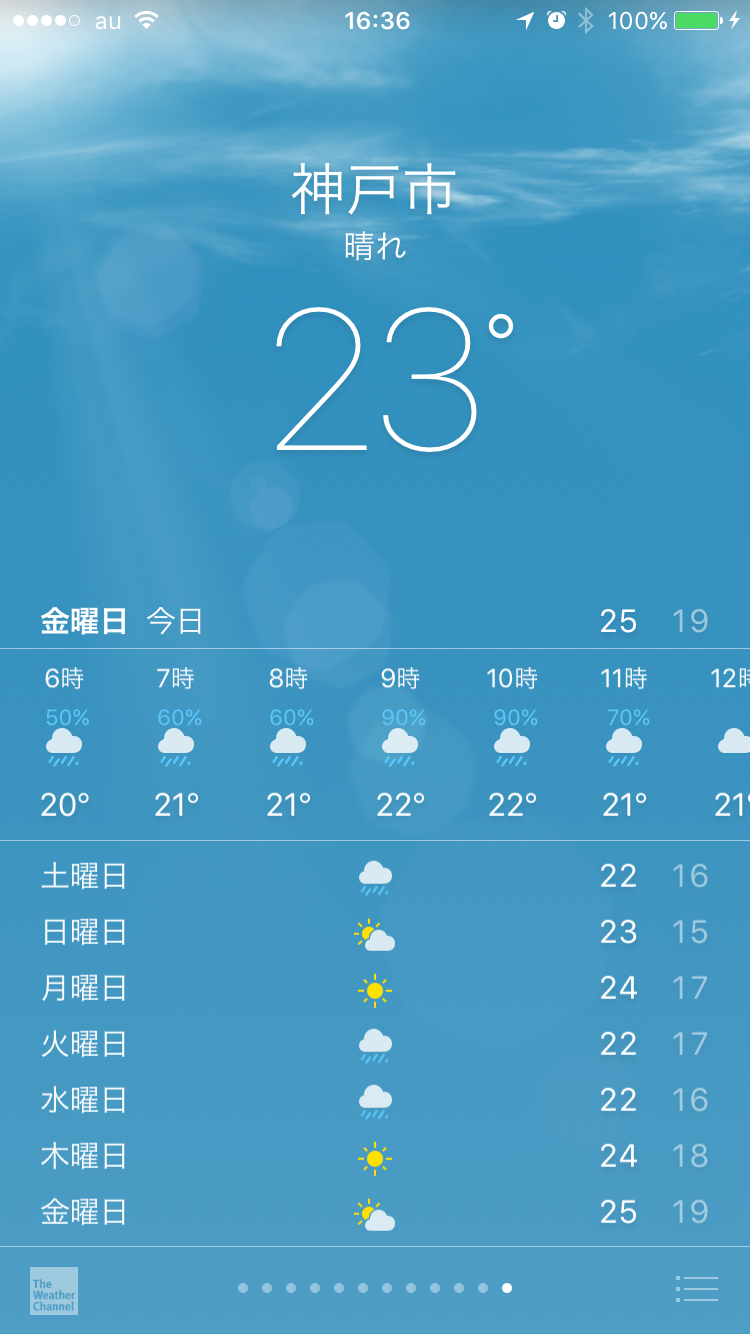 神户明天后天的天气预报