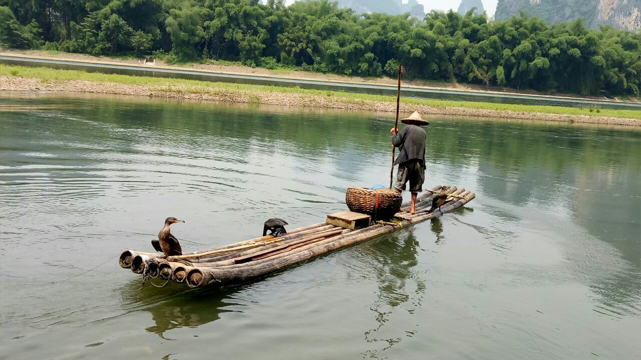 漓江竹筏游杨堤段旅游景点攻略图