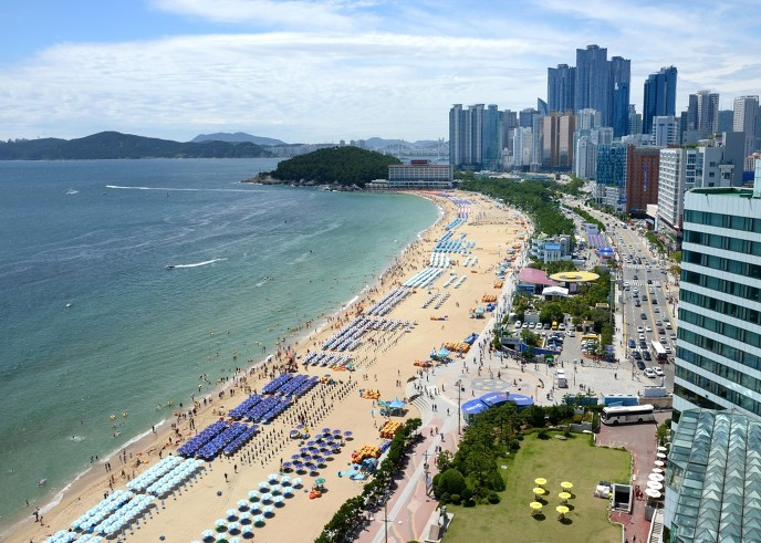 介绍韩国避暑胜地《釜山 海云台》