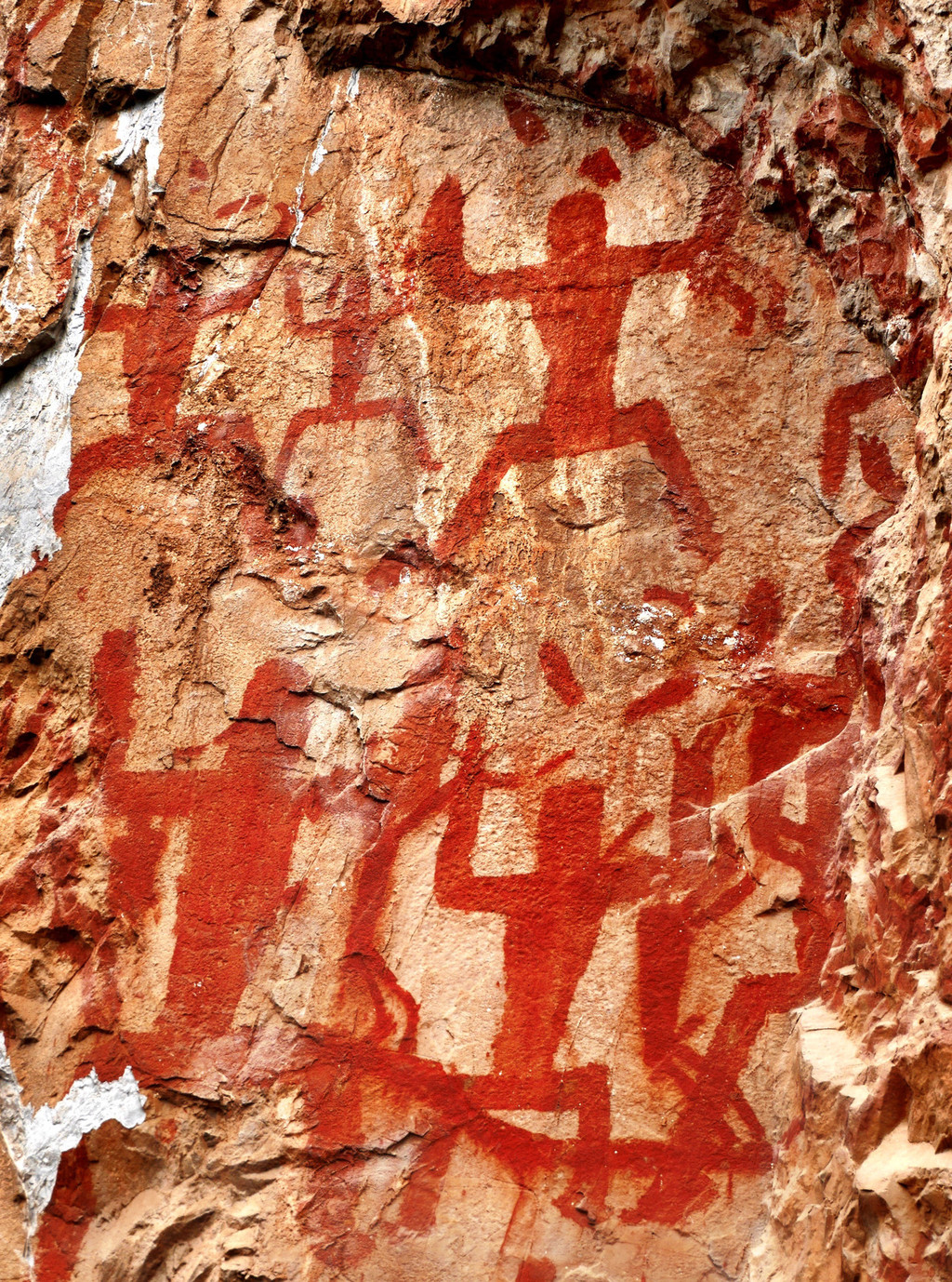 古老神秘的花山岩画,上了2008北京奥运会开幕式的《画卷》