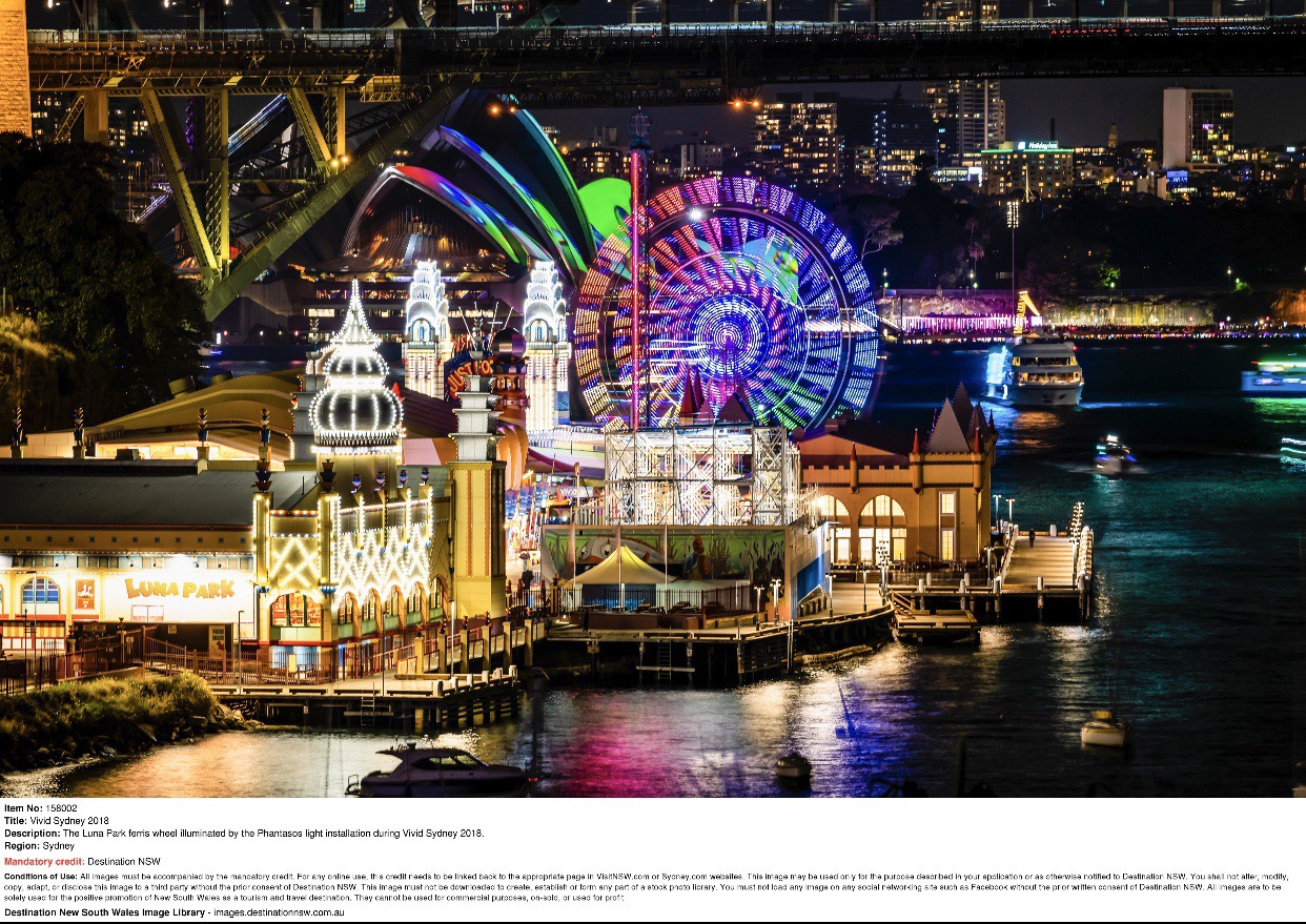 【携程攻略】悉尼月神公园景点,月神公园 luna park 自 1935 年开园
