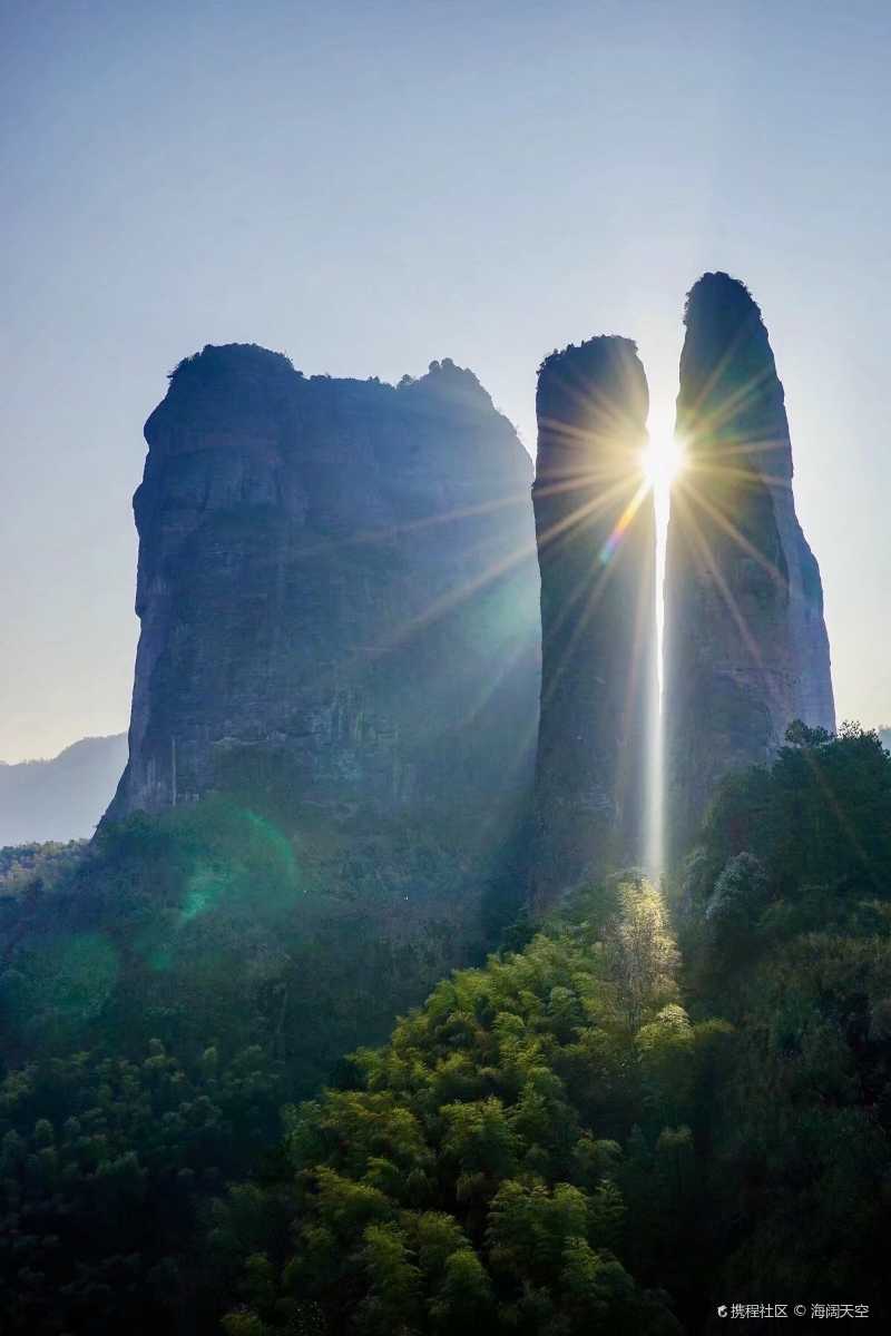 鸿雁奇观号称"神州丹霞第一峰"主峰海拔-江郎山风景名胜区自由行笔记