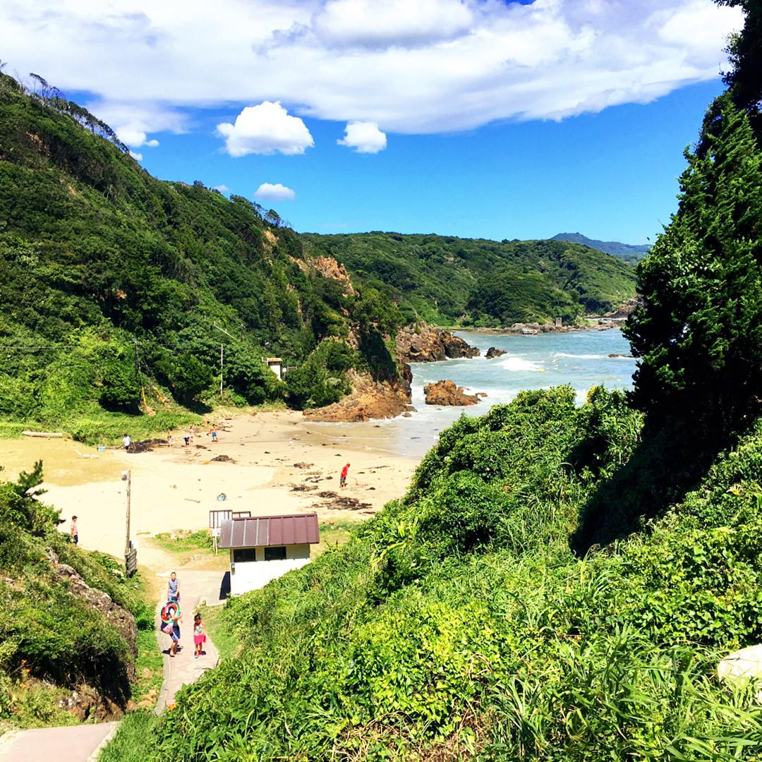 【携程攻略】下田市九十浜海水浴场景点,小众浴场来到