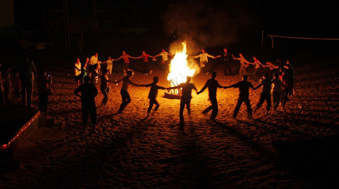这一夜我们相约坛南湾鹅头湾度假村海滨沙滩 