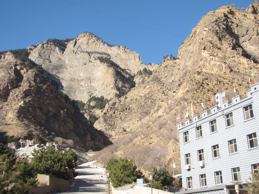 在贺兰山中揽松涛山庄