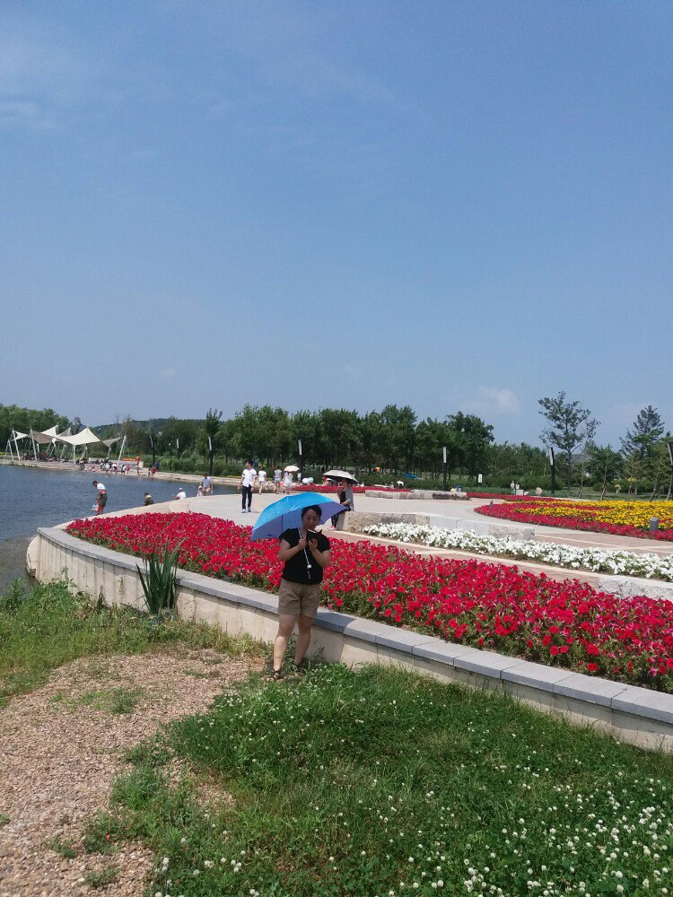 到达沈抚新城,换成抚顺公交107路,直达月牙岛公园
