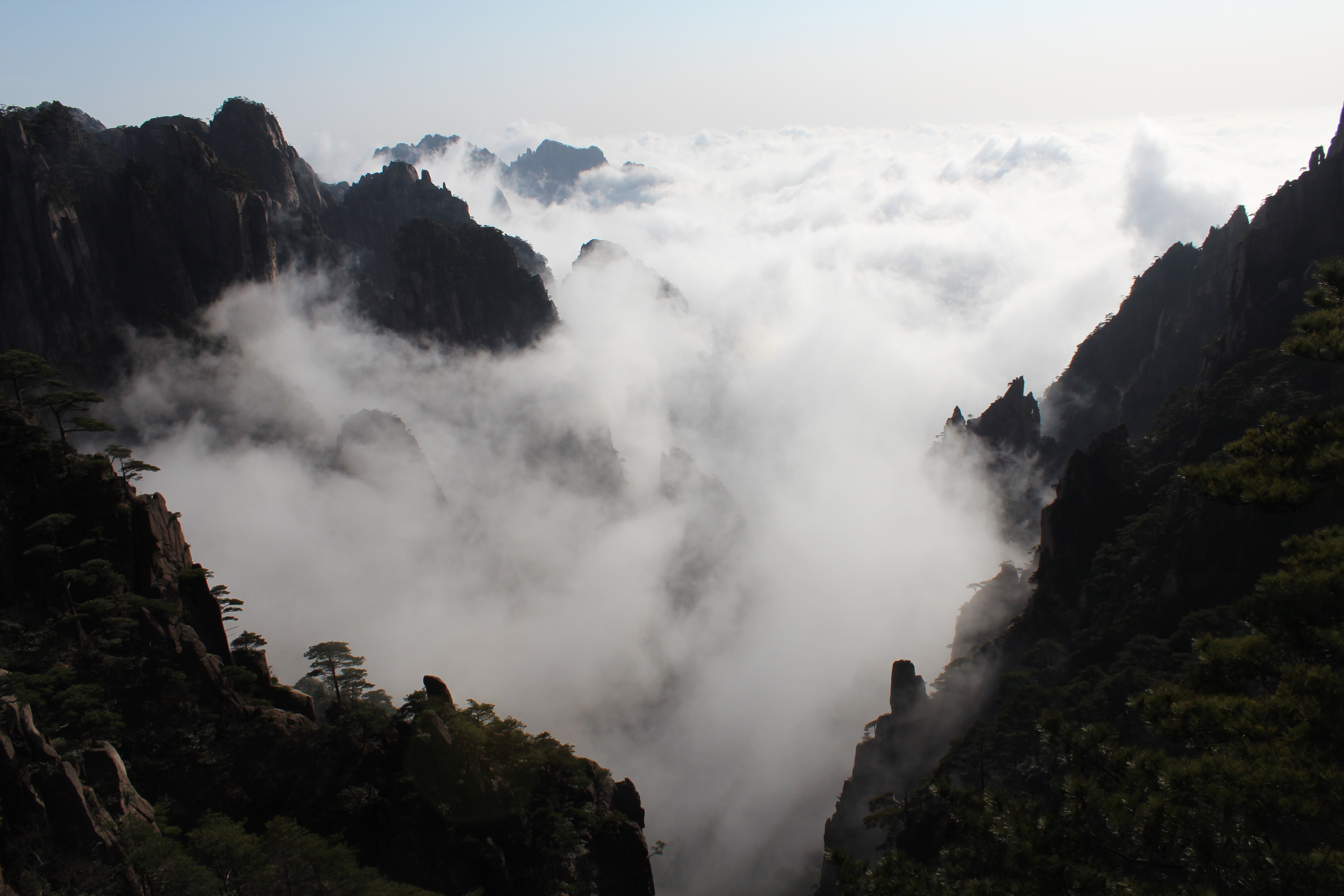 黄山的云海,美如仙境!2015年3月21日-22日 黄山之所见