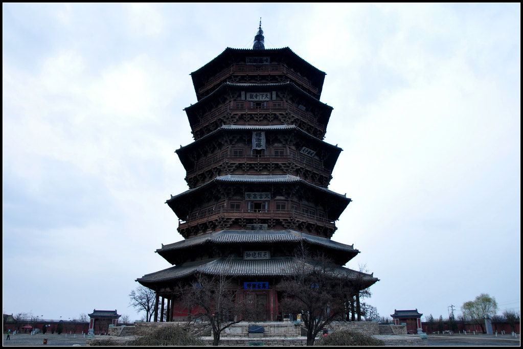 2015清明山西大同自驾游——应县木塔,恒山,悬空寺,云冈石窟