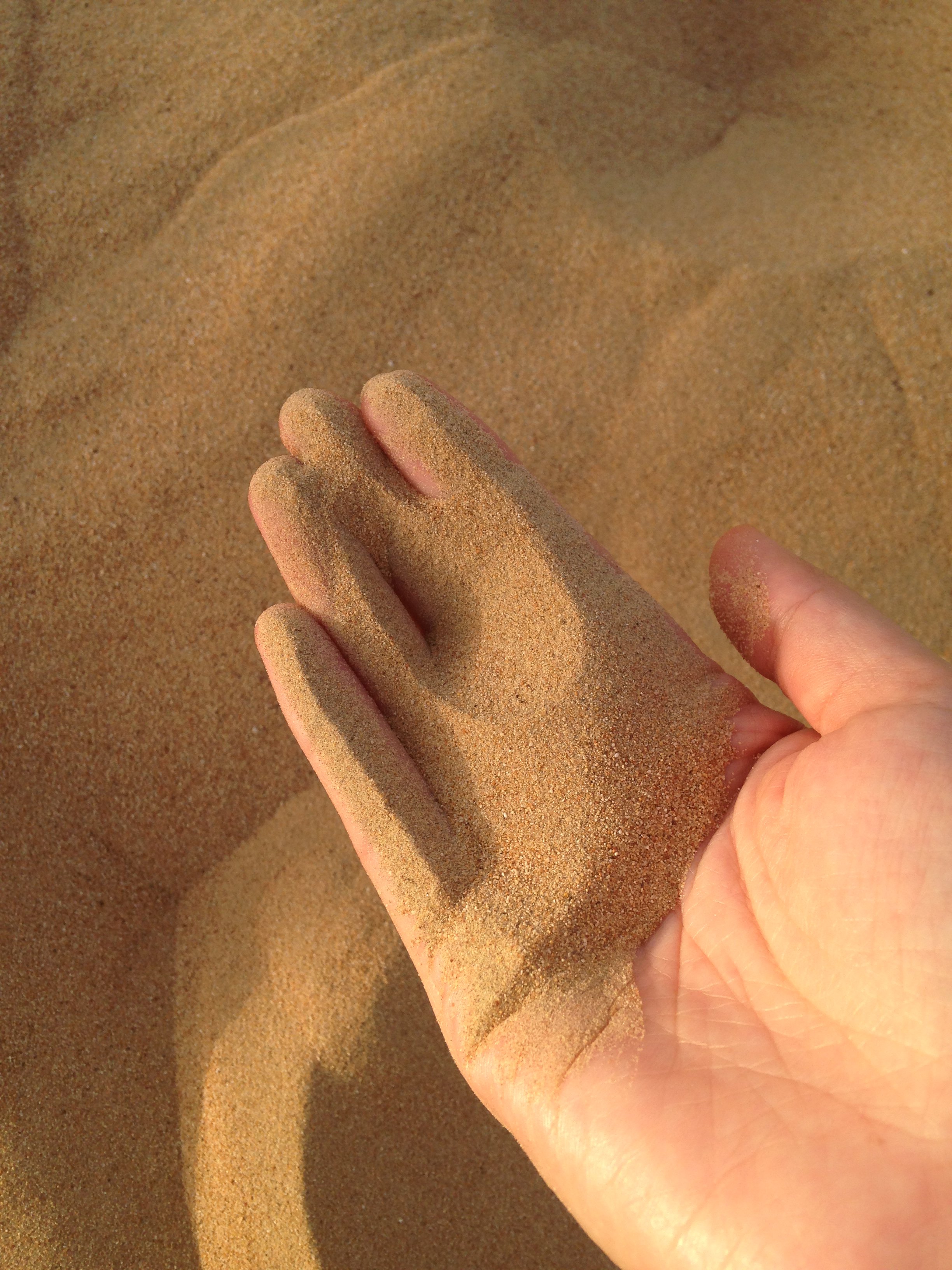           手指中随风流逝的沙子