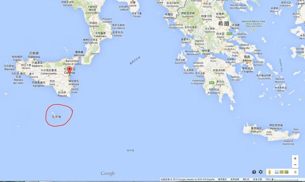 马耳他到底有多小,国土面积,316平方公里,请注意右下脚的比例尺哦!图片