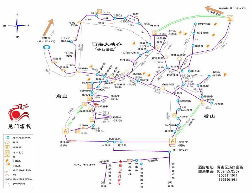 黄山北大门和南大门有什么区别?