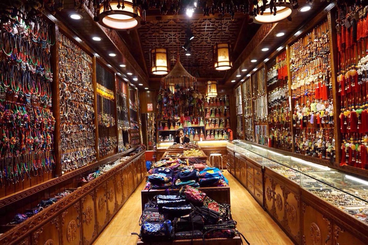 磁器口古镇手绘地图