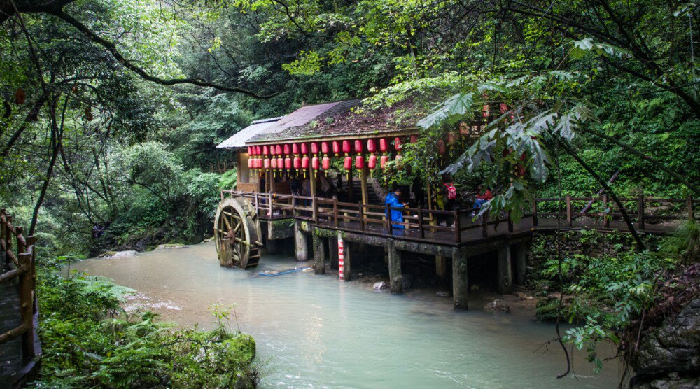 黑山谷景区手绘导览图