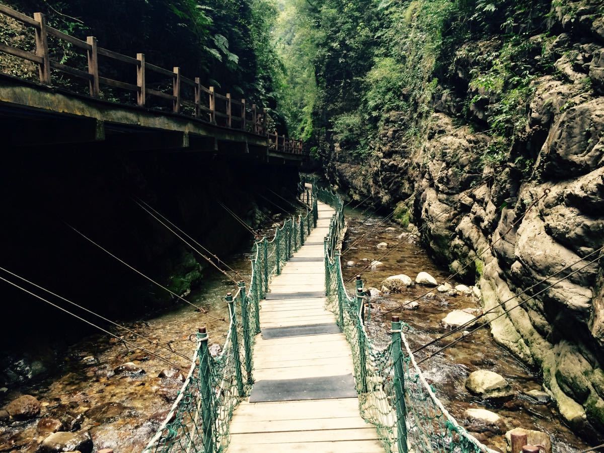 黑山谷景区手绘导览图