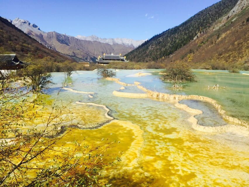 【携程攻略】四川阿坝松潘黄龙风景名胜区黄龙五彩池