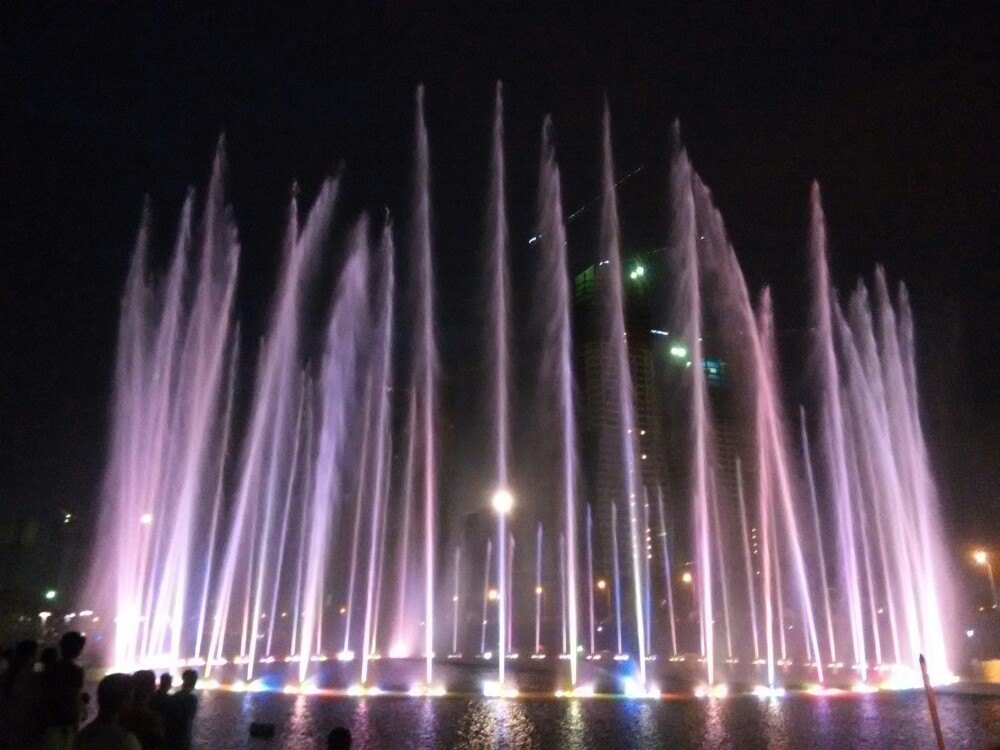 长沙梅溪湖音乐喷泉.