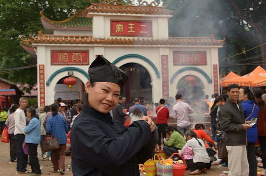 广西道教圣地南宁吴圩二王庙风光秀丽香火旺盛.江风 摄影.