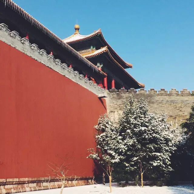 【携程攻略】北京故宫景点,古风古韵,一场初雪,梦幻了