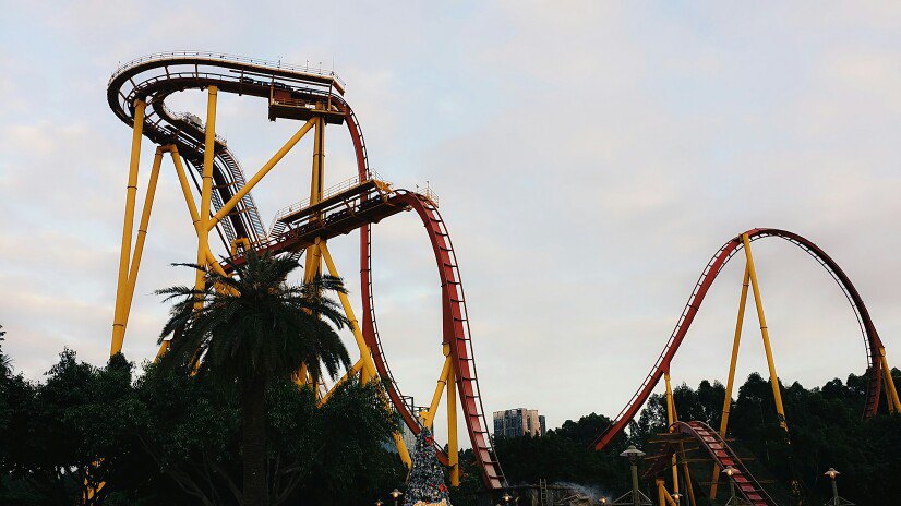 珠海长隆垂直过山车图片