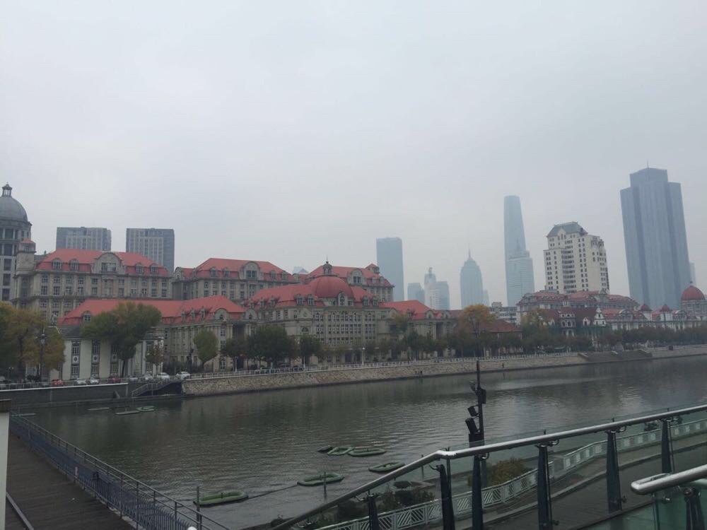 常在北京出差,虽然天津和北京很近,却从未踏足天津。周六加班回到酒店,躺在床上看电视,换到天津台,突然一个去天津转转的念头浮现在心中。既然想到,咱就走起,别将事件浪费在犹豫和规划中。11月8日周日7点起床,酒店吃完早餐,打车直奔北京南站。买了8点半的城铁票,9点就到了天津,真是方便。天津明显比北京冷,天上还飘着细细的秋雨,秋意正浓。出来车站,一路都是徒步,行程20公里,历时5小时,真是佩服自己,哈哈。要想深入了解一个城市,徒步是最好的方法,车只能是走马观花。 路过四平东道,看道排长队买牛肉馅饼,本想也买个尝