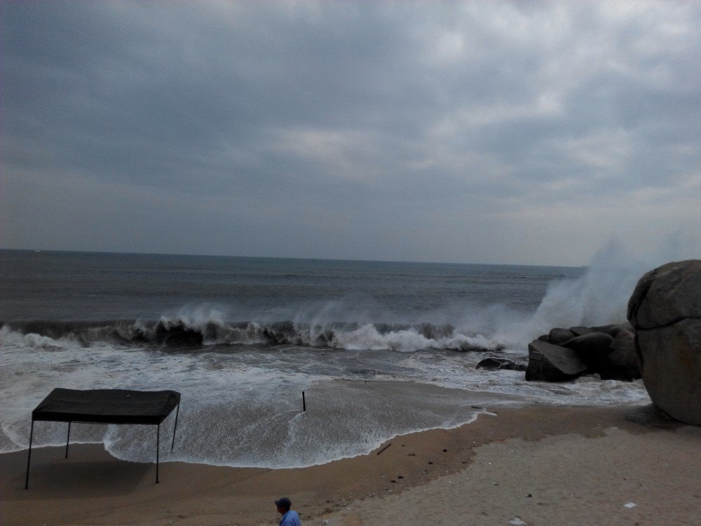 海门莲花峰海边