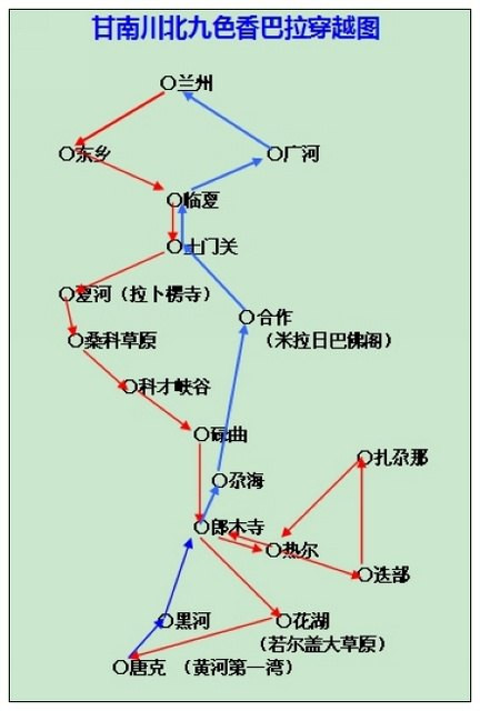 甘南川北6日深度户外游穿越线路