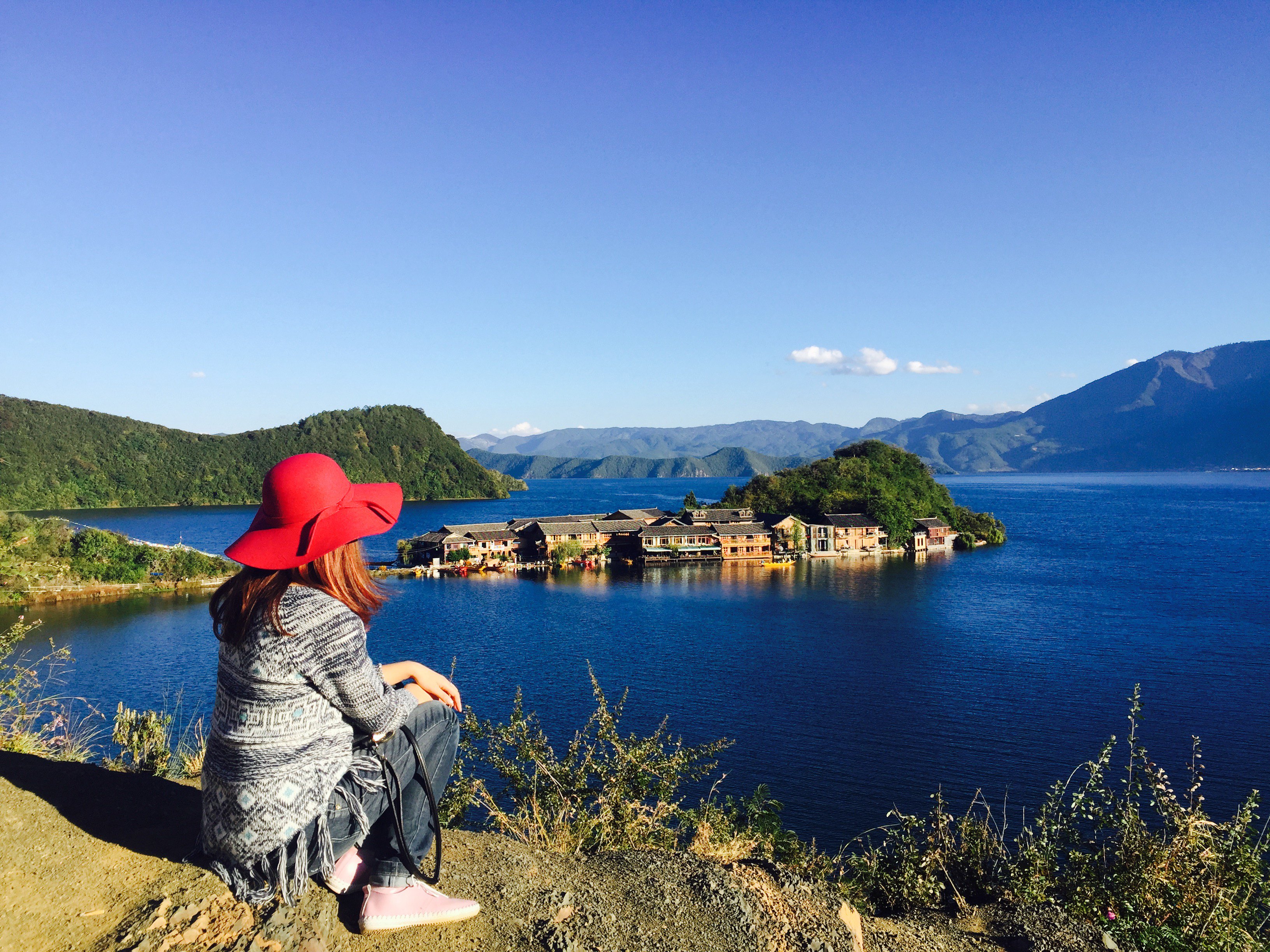 泸沽湖观景台