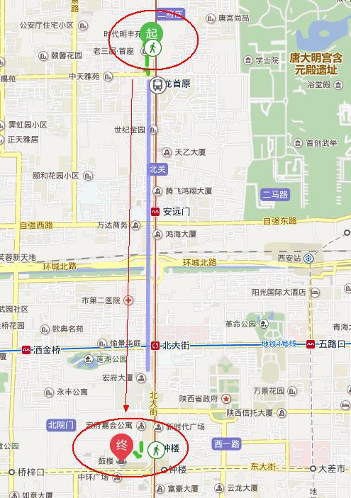 西安蓝美酒店#你好,距离回民街和钟鼓楼有多远?