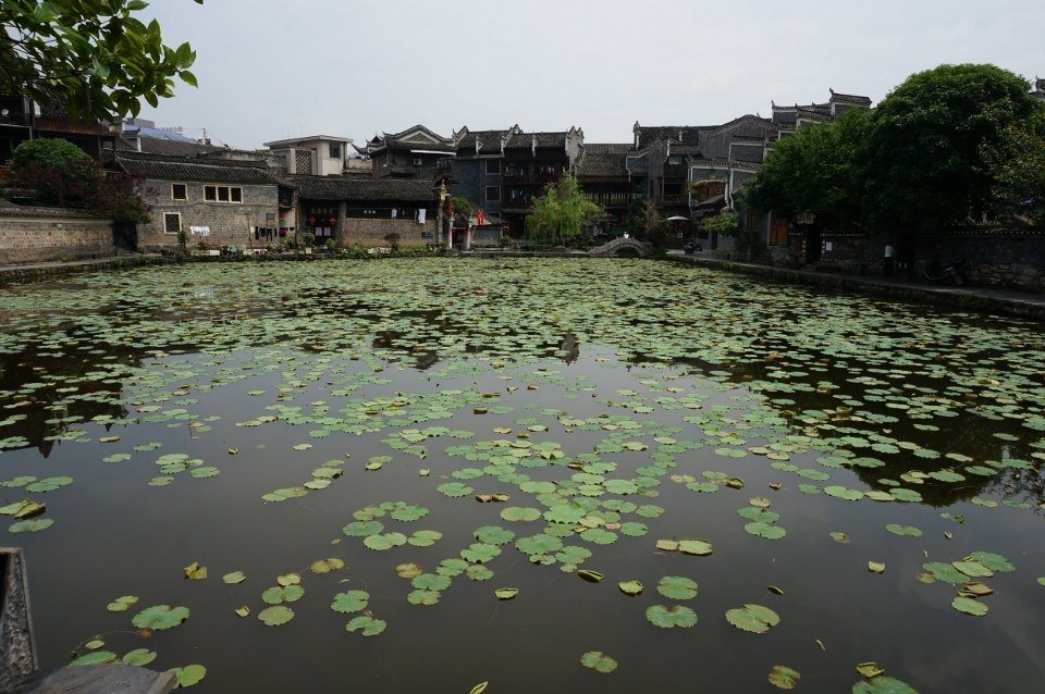 【携程攻略】吉首胡家塘景点,是乾州古城内最大的池塘水体,周边被古