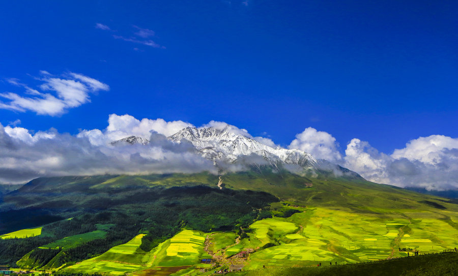 【携程攻略】祁连牛心山景点,牛心山是祁连县藏族人心中的神山.