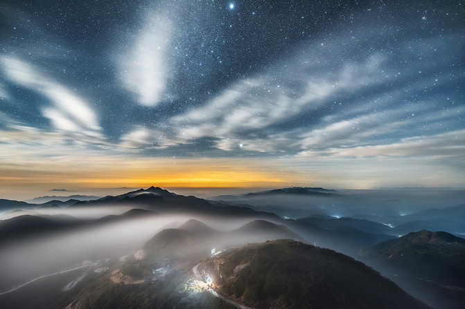 寻星之路,登广东第一峰,看云海之上的星空和日出!